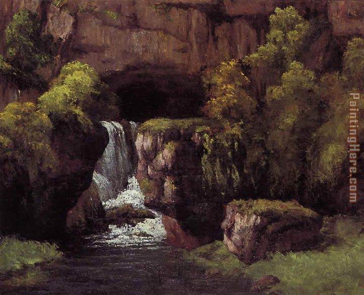 The Source of the Lison painting - Gustave Courbet The Source of the Lison art painting